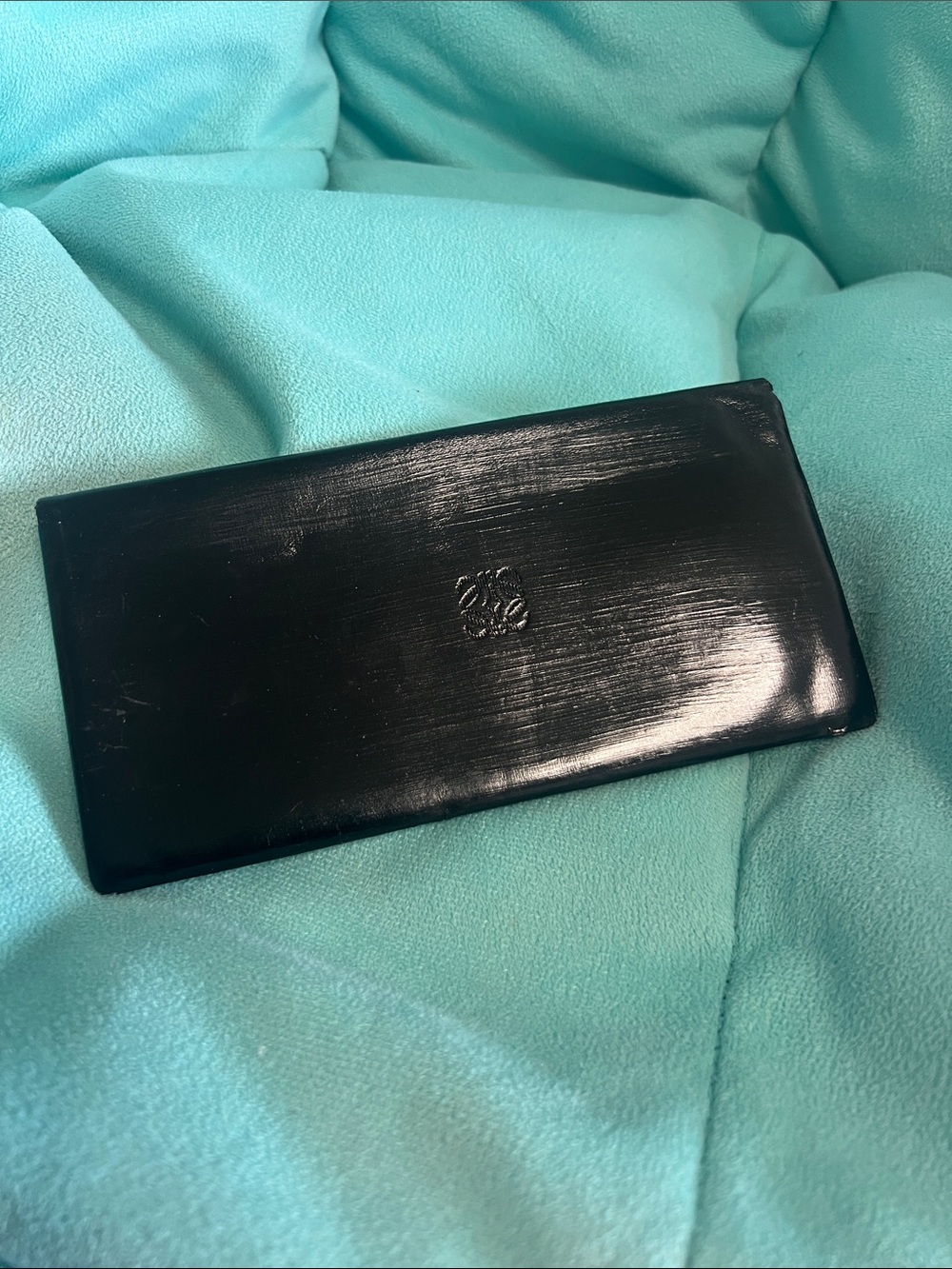 Loewe," "Black," "Textured Leather," "Anagram," "Long Wallet